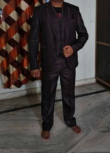 Men's Brown 5 Piece Suit