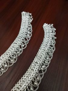 Silver Toned Anklets