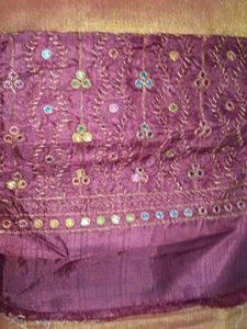 Embroidered Silk blouse material. Each 150rs