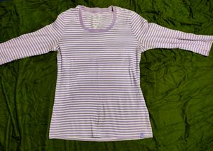 3/4th Sleeve Striped Tshirt, Size S, Brand Jockey, Soft and Comfortable Fabric