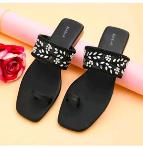Embellished Toe Ring Sandals