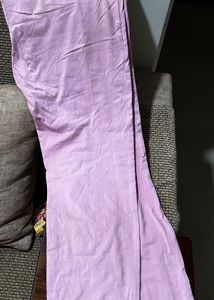 Embroidered Pink Floral Kurta with leggy and dupat
