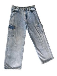 Light Wash Cargo Jeans