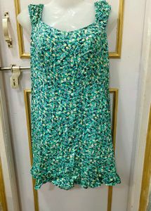 Charming Floral Print Mini Dress