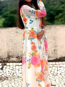 Floral Print Kurta with dupatta