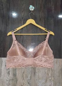 Nude Lacy Padded Bra