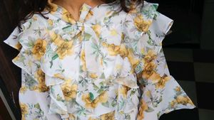 Floral Print Pleated Summer Dress