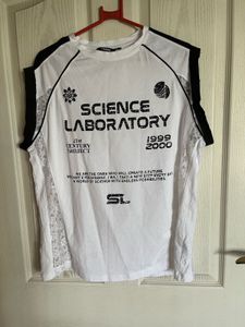 White Science Lab Graphic T-Shirt