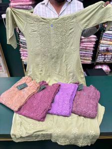 HEAVY EMBROIDERY REYON CHIKANKARI CO-ORD SET