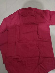 Stylish Maroon Band Collar Shirt