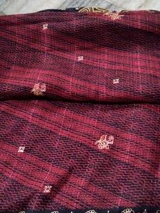 Maroon & Black Saree