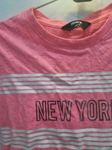 Pink Marled T-Shirt