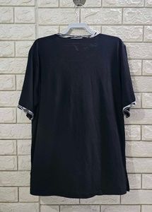 Black Short-Sleeve With Attached Front Plus Size