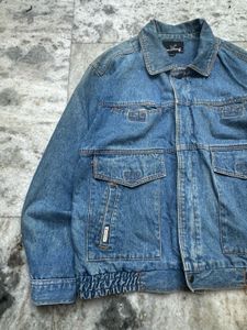 Vintage 90s Jonathan G  Zip-Up Denim Bomber J
