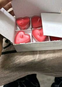 6 Heart shape special Candles for this Season