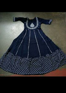 Stylish Embroidered Anarkali Kurta