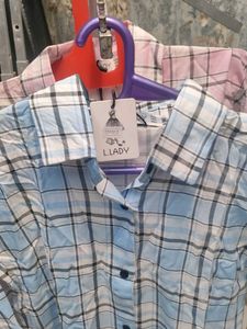 Blue Plaid Shirt