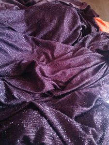 Sparkly Purple Dress material