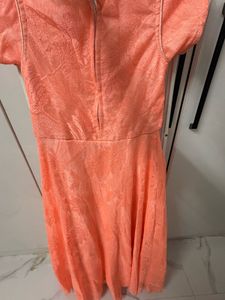 Elegant Peach Ethnic Gown