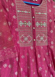 Pink Anarkali Gown