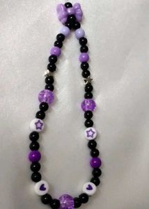 Heart Beaded Phone Charm