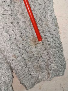Oversized Winter Fashion Knit Shrug Grey