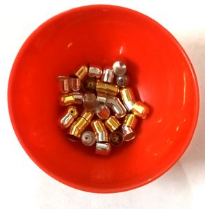 80 Pieces Gold And Silver Tassel / Bead Caps