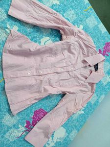 Chic Pink Button-Up Shirt