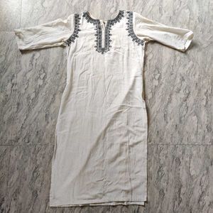 Embroidered Cotton Tunic Top