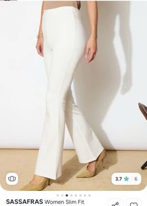 Sassafras White Flared Trousers