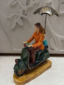 Romantic Couple Scooter Figurine