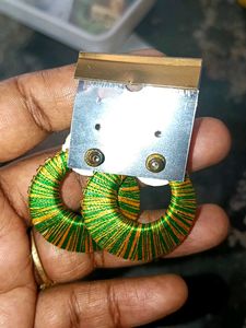 Boho Silk Thread Jhumka Earrings