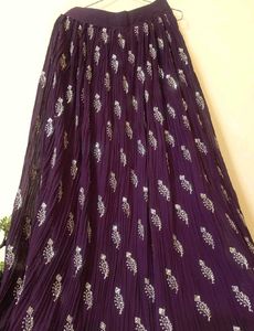 Embroidered Purple lehnga choli 💜