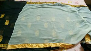 Black And White New Saree
