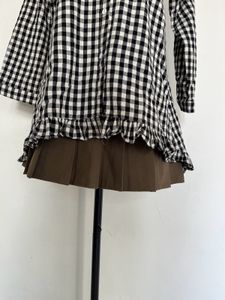 Black &amp; White Gingham Shirt