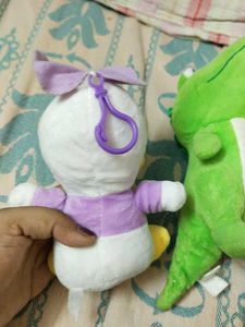 Cute Daisy Duck &amp; Green Crocodile Plush Toys