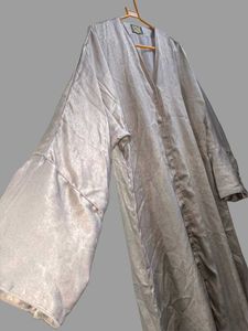 Elegant Silver Embellished Ethnic Gown  ❌NO RETURN