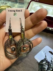 Unique Dangle &amp; Hoop Earrings Set