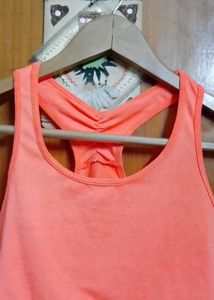 Bright Coral Sports Bra