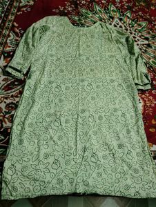 Elegant Light Green Printed Kurta