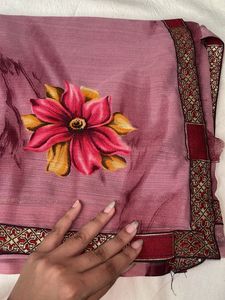 Beautiful Floral Print Saree