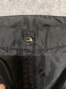 Fila Track Pants Black Yellow