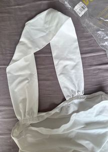 White Solid Tube Top