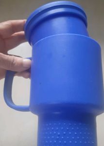 Two Blue Plastic Mug set - Vintage