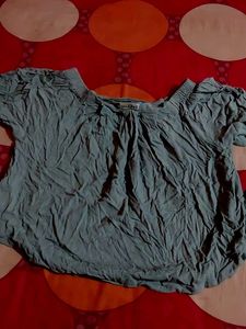 Boho Style Blue Top