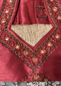 Embroidered Red Silk tunic