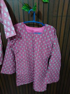 Two Pink Printed short Kurtas