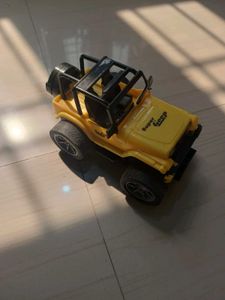 Combo of Yellow Stunt Toy Jeep + Car