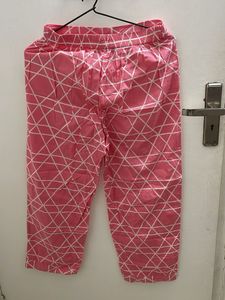 Pink Geometric Palazzo Pants