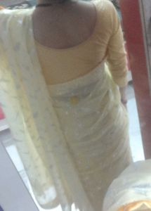 Elegant Feather Print Saree